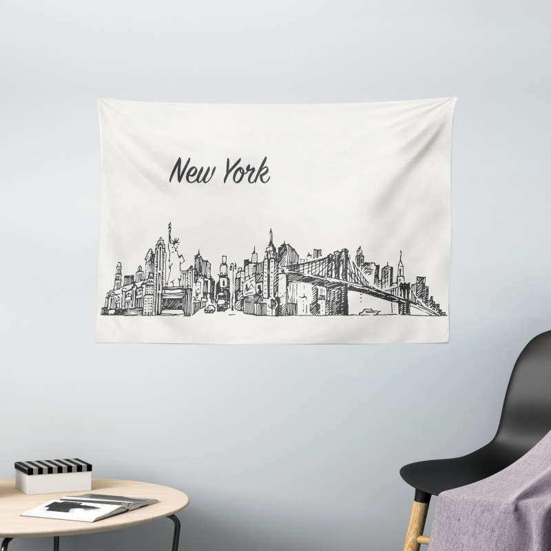 Simplistic Sketch of New York Wide Tapestry