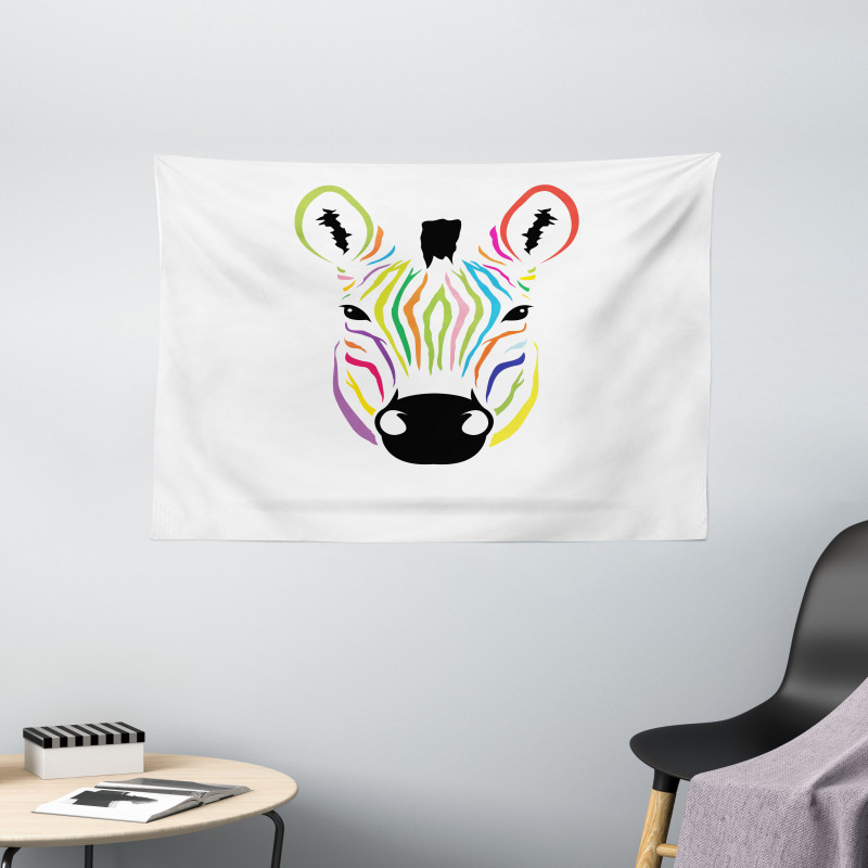 Colorful Exotic Funny Wide Tapestry