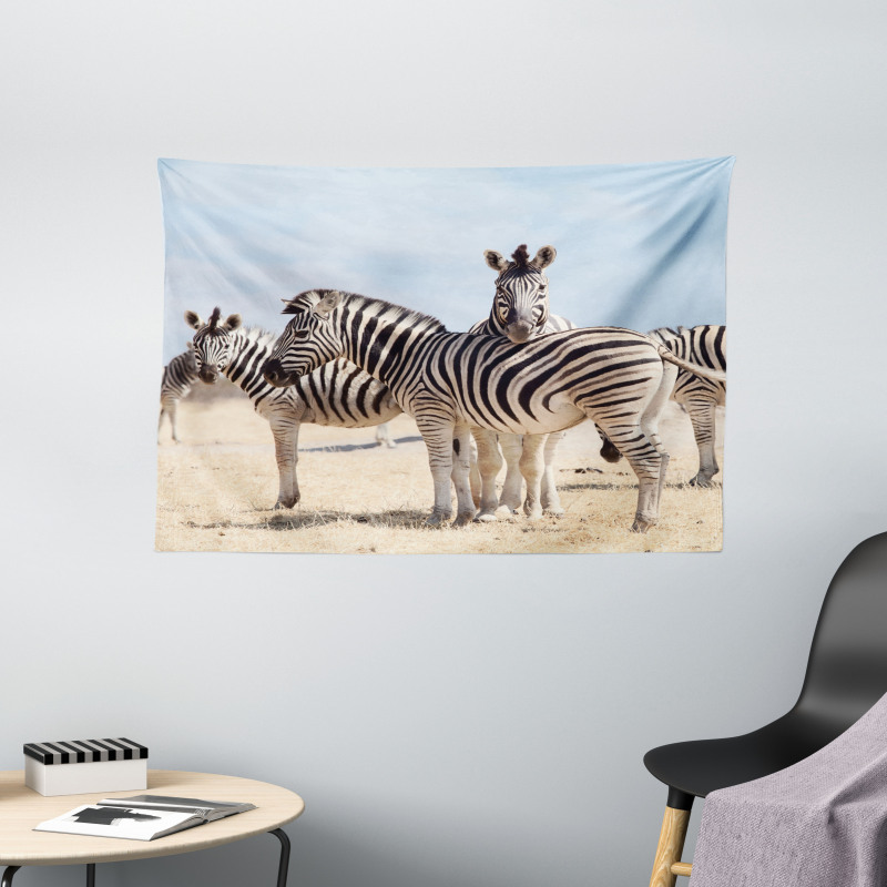 Namibia Africa Safari Wide Tapestry