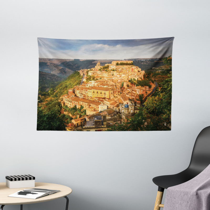 Village Ragusa Wide Tapestry