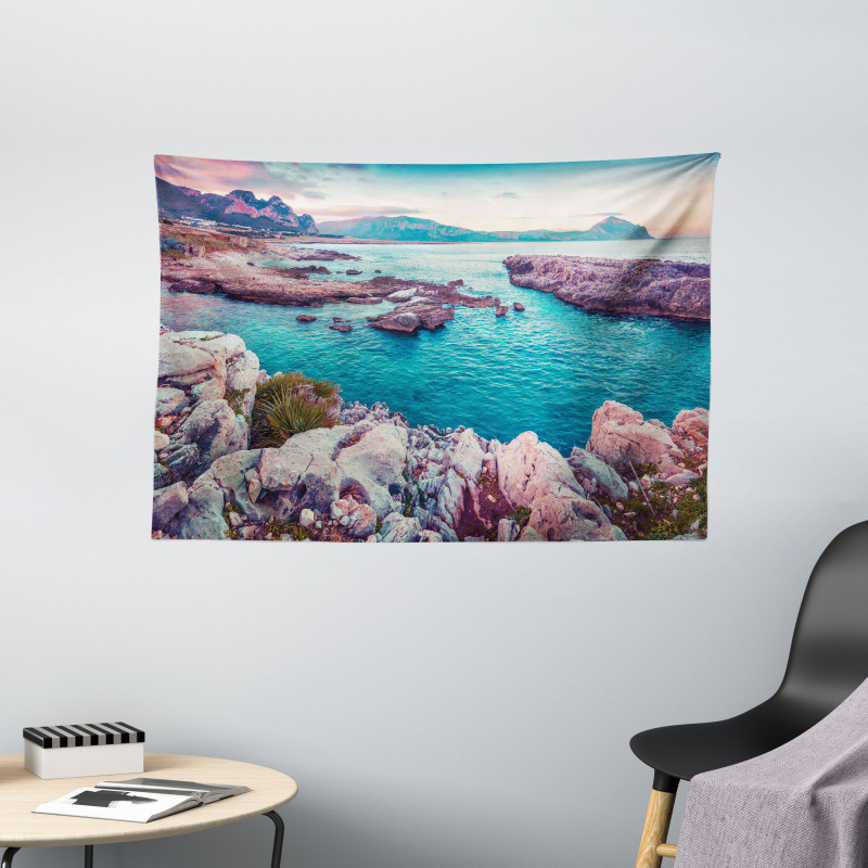 Vibrant Mediterranean Sea Wide Tapestry