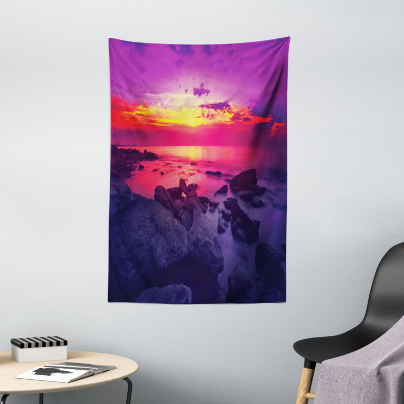 Sunset over Sea Cloudy Tapestry