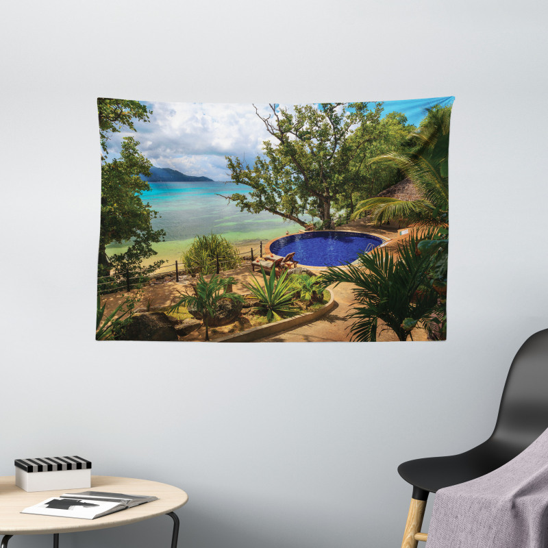 Exotic Beach Summer Wide Tapestry