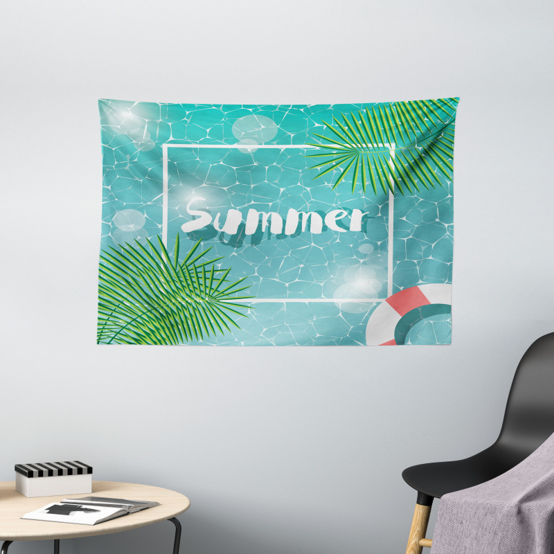 Tropical Summer Square Wide Tapestry