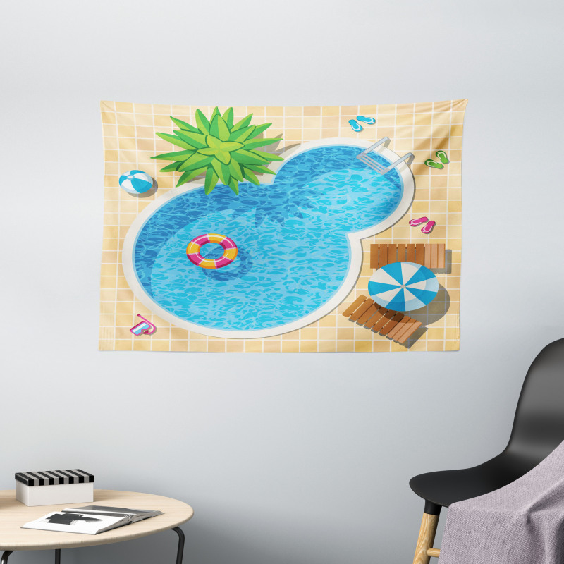 Summer Vacation Leisure Wide Tapestry