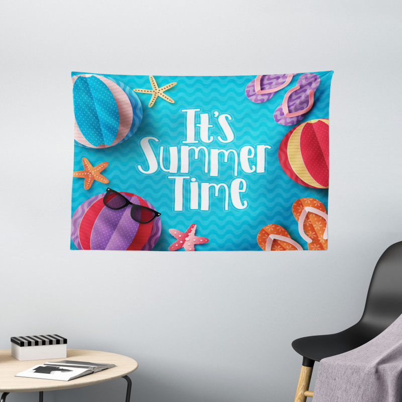 Its Summer Time Funny Wide Tapestry