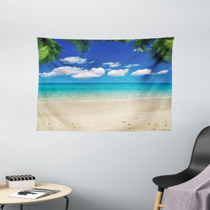Tropic Vacation Scenic Wide Tapestry
