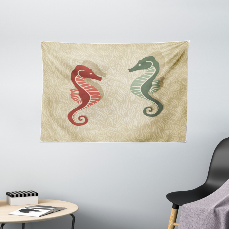 Colorful Beach Wide Tapestry