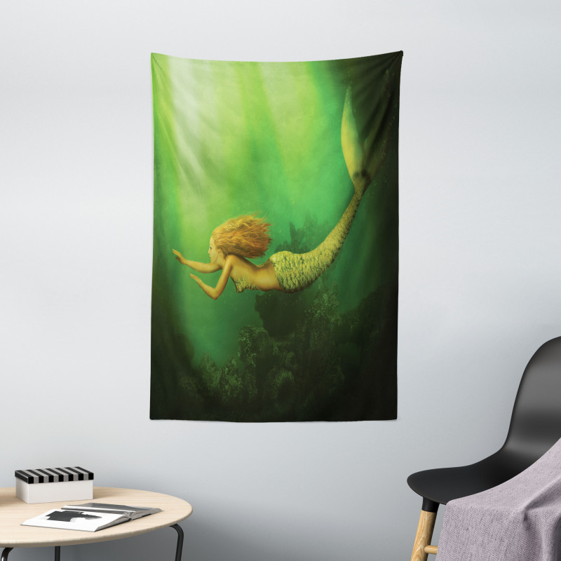 Mermaid with Fish Tail Tapestry
