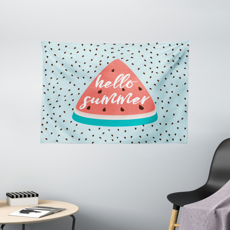 Triangular Slice Seeds Wide Tapestry