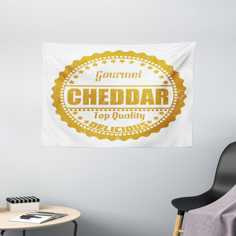 Gourmet Cheddar Rubber Stamp Wide Tapestry