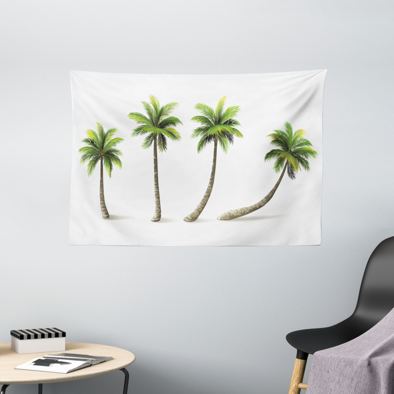 Different Sized Tropical Trees Wide Tapestry