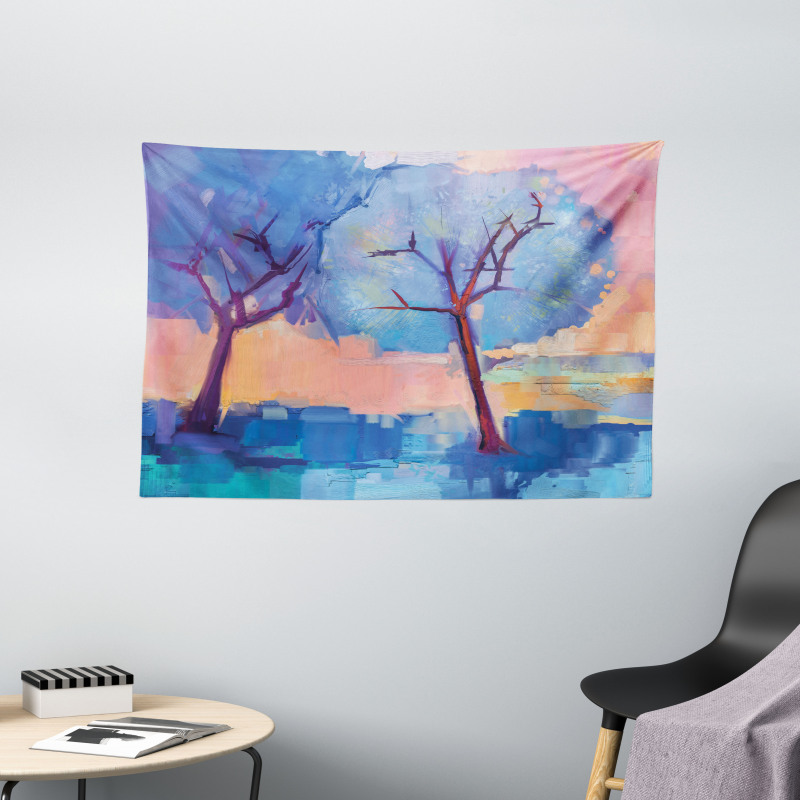 Abstract Nature Trees Wide Tapestry