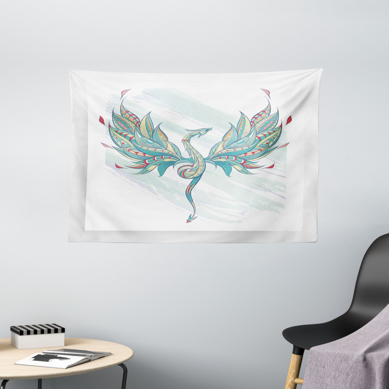 Serpent Fantasy Art Wide Tapestry