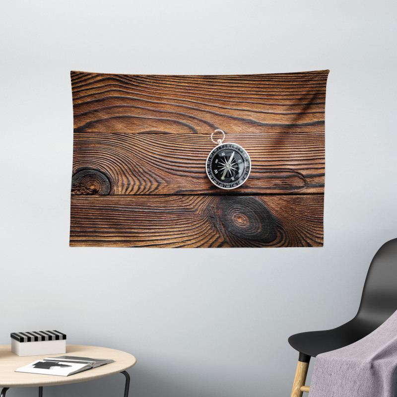 Navigator Tool on Wooden Wide Tapestry