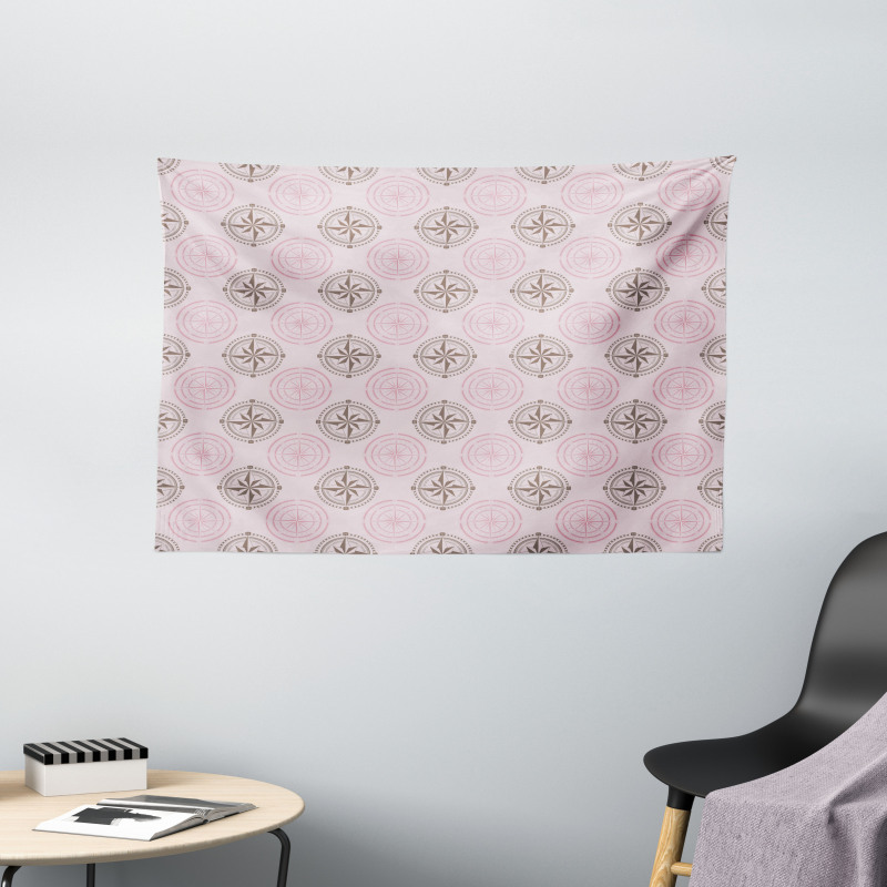 Windroses Pattern Wide Tapestry