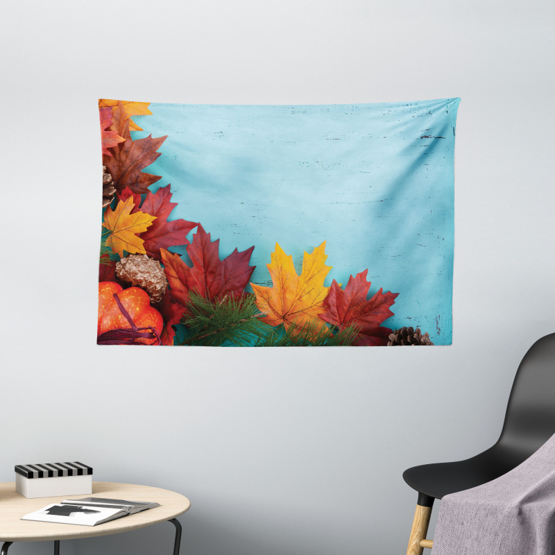 Canadian Maple Foliage Wide Tapestry