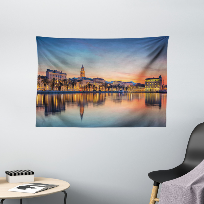 Romantic Sunset Wide Tapestry