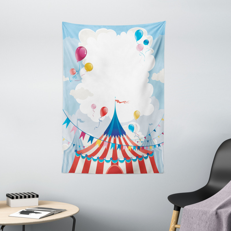 Circus Day Canvas Tent Tapestry