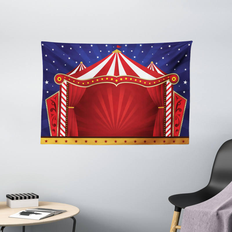 Canvas Circus Tent Wide Tapestry