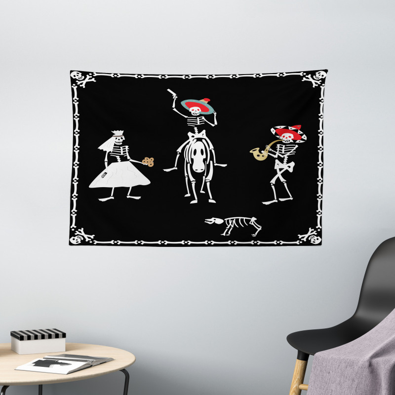 Spooky Wedding Art Wide Tapestry