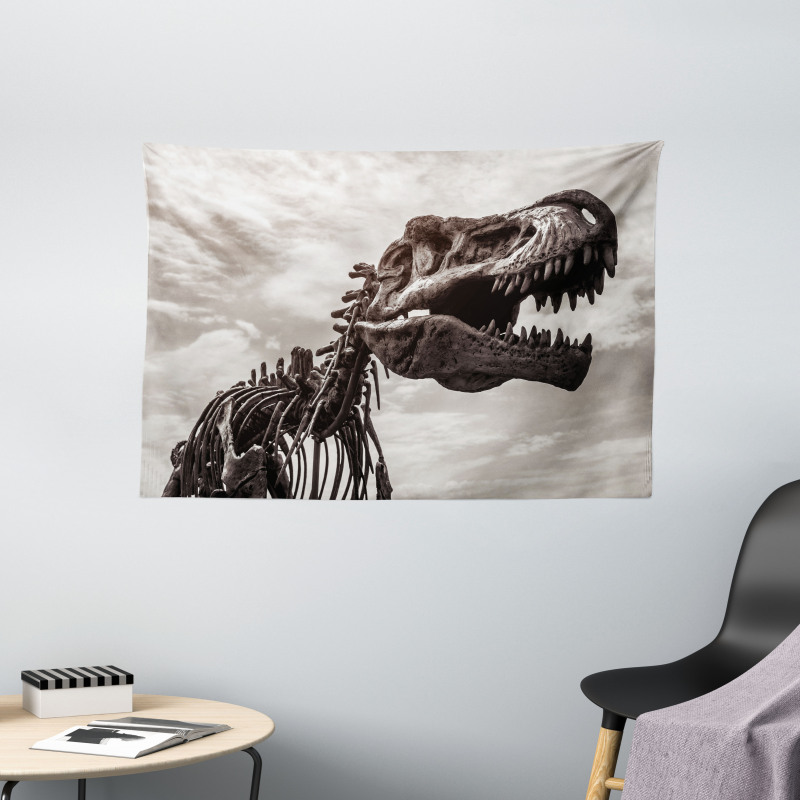 T Rex Dinosaur Remains Wide Tapestry