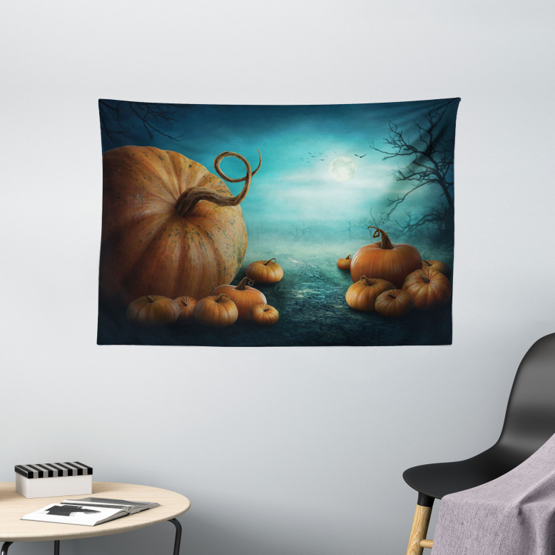 Nightmare Halloween Wide Tapestry