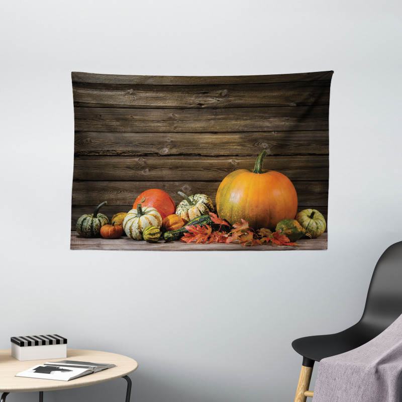 Thanksgiving Day Wide Tapestry