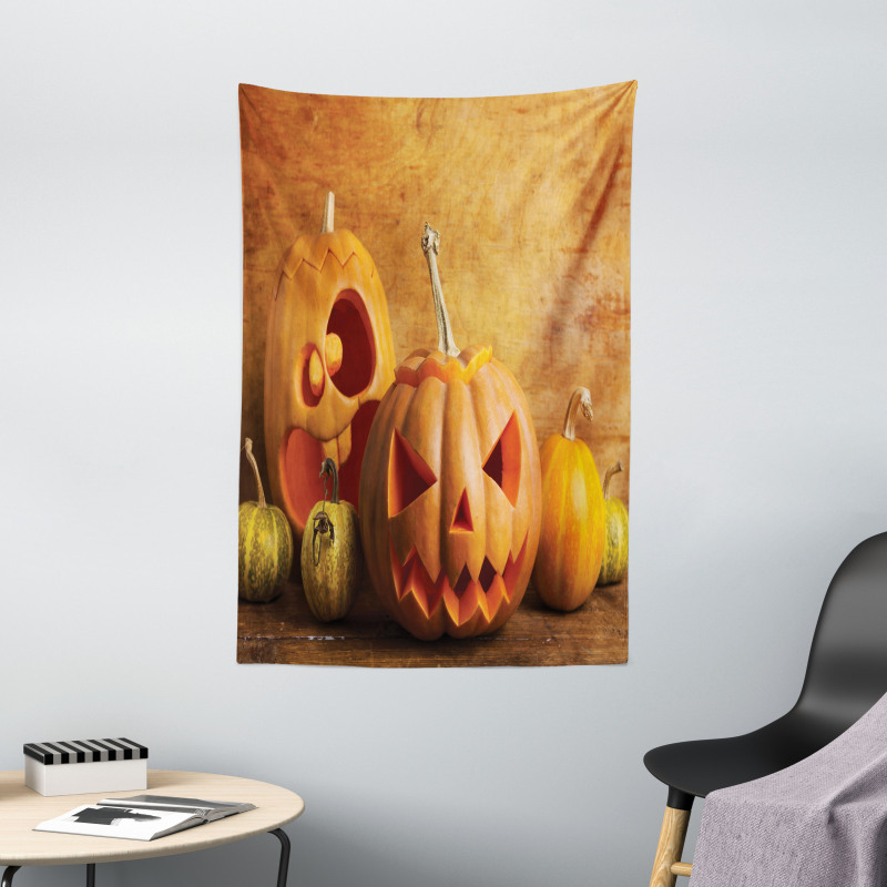 Jack O Lantern Carve Tapestry