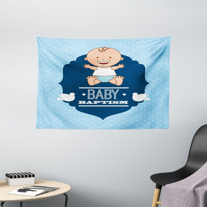 Baby Boy Wide Tapestry