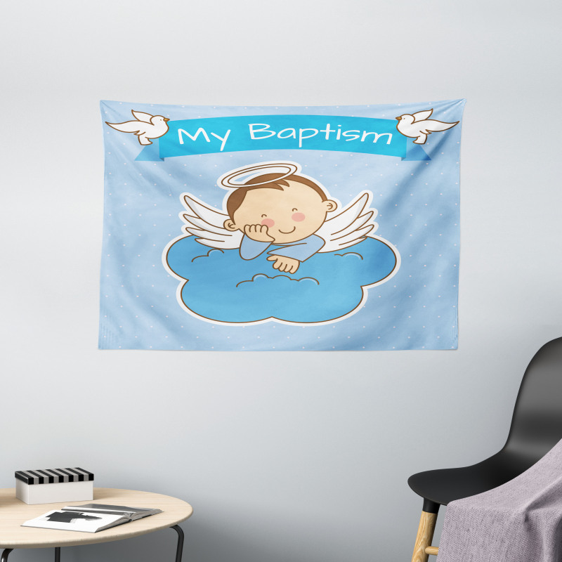 My Sign Baby Wide Tapestry