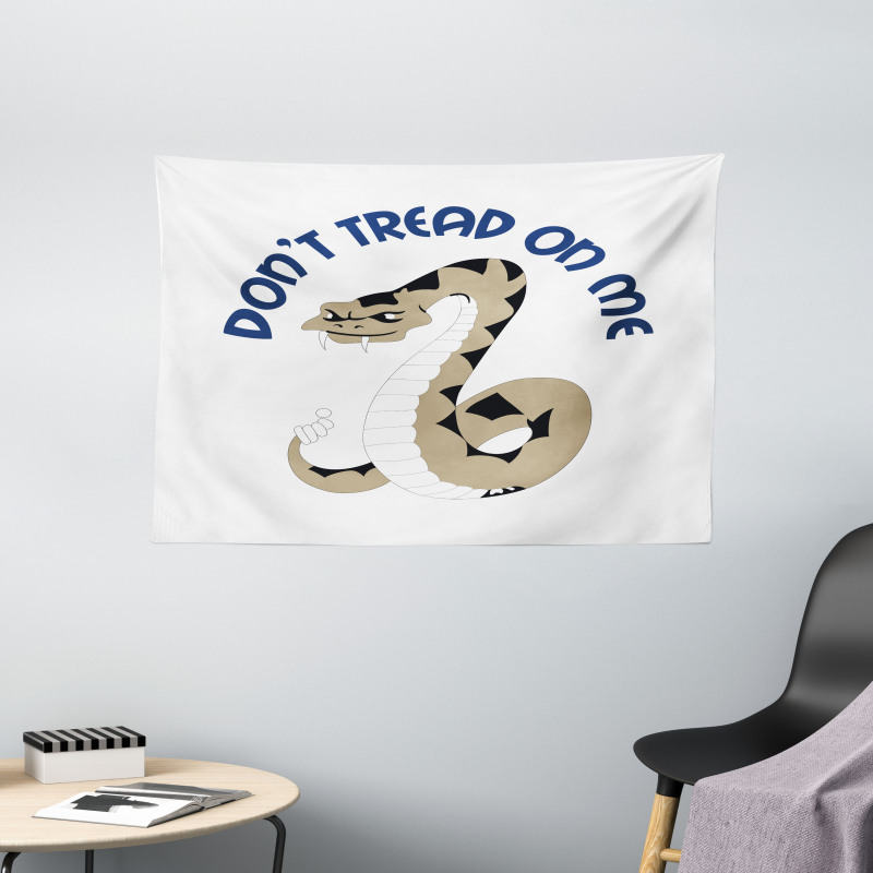 Dangerous Snake Wide Tapestry