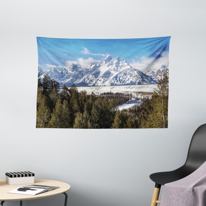 Magnificent Grand Teton Wide Tapestry