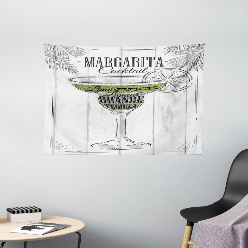 Ingredients of Margarita Wide Tapestry