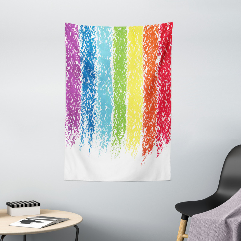Cheerful Pastel Painting Tapestry
