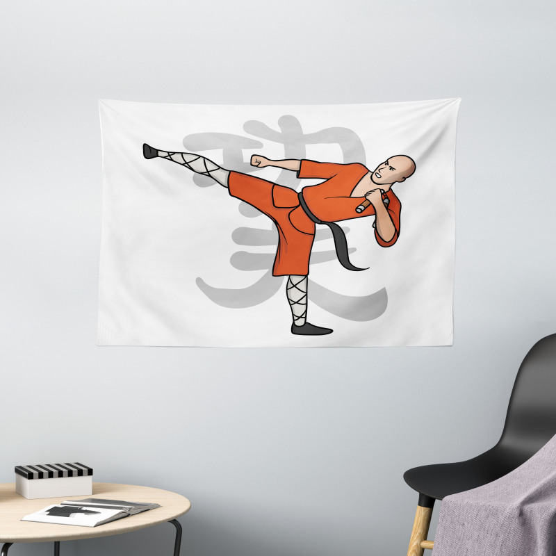 Eastern Martial Art Sports Wide Tapestry