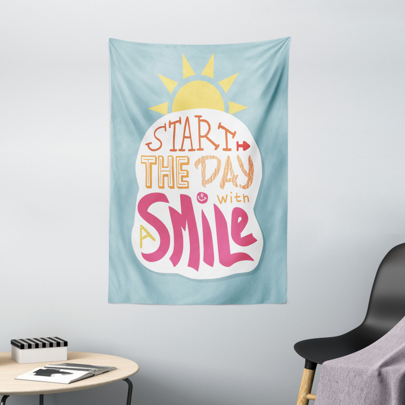 Start with a Smile Tapestry