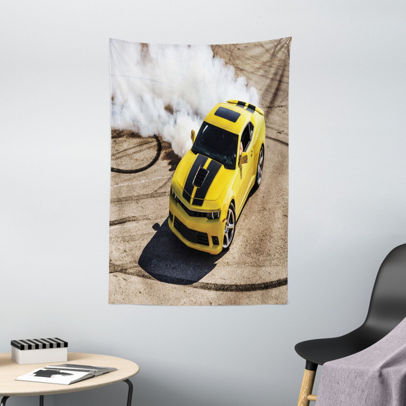 Racer Speedy Sports Car Tapestry