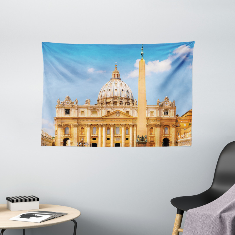 Historic St. Peter's Photo Wide Tapestry