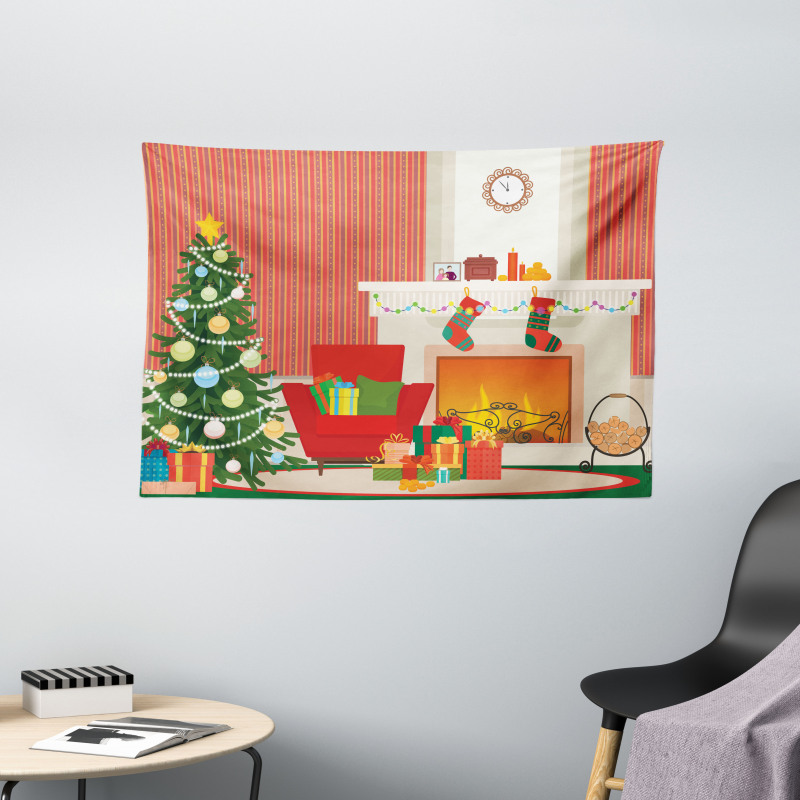 Christmas Essential Room Wide Tapestry