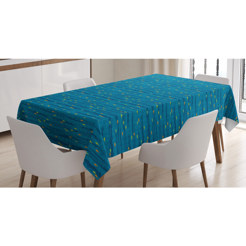 Minimal Fish Waves Tablecloth