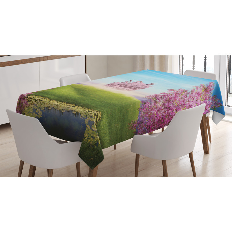 Fairy Castle Cheery Blooms Tablecloth