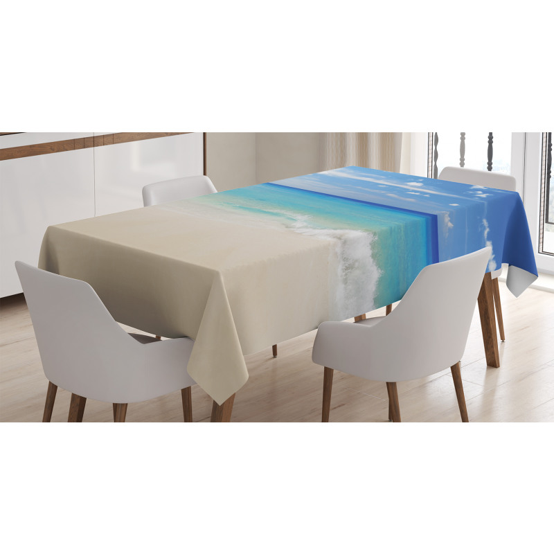 Shore Sea with Waves Tablecloth