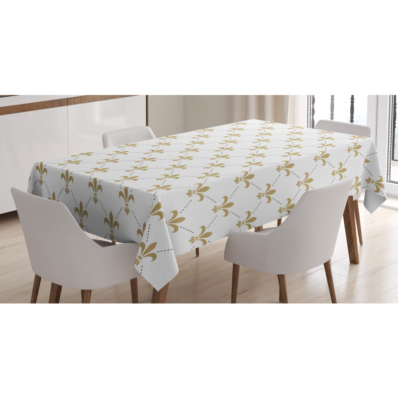Vintage Style Lilies Tablecloth