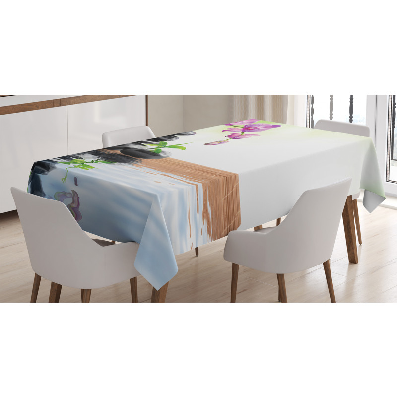 Spa Spring Water Health Tablecloth