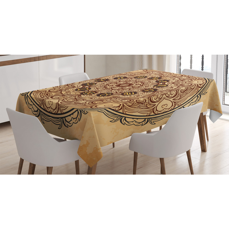 Eastern Mandala Zodiac Tablecloth