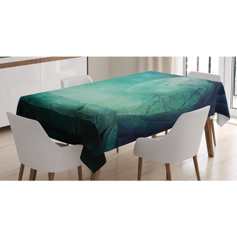Spooky Forest Halloween Tablecloth