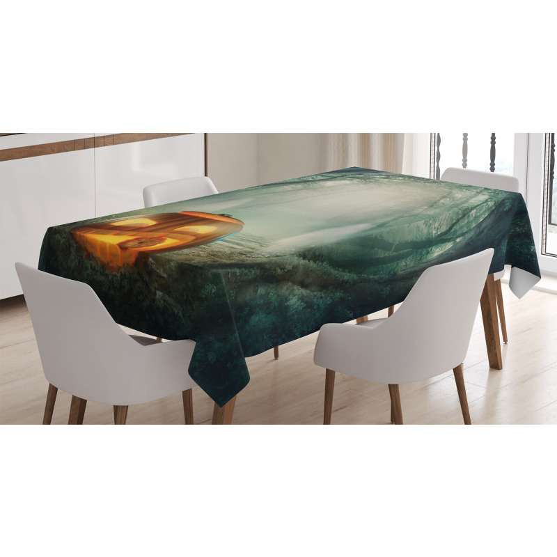 Pumpkin Enchanted Forest Tablecloth
