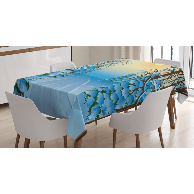 Cartoon Landscape Tablecloth