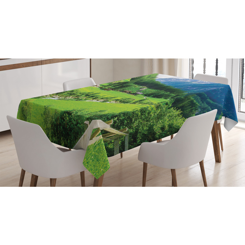 Alpine Scenery Pastoral Tablecloth